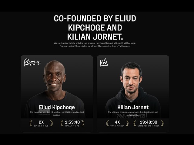 Kotcha — co-founded by Eliud Kipchoge y Kilian Jornet
