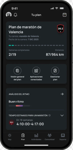 Runna — plan de entreno en una app